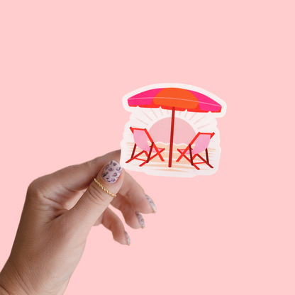 Sunset Paradise Sticker