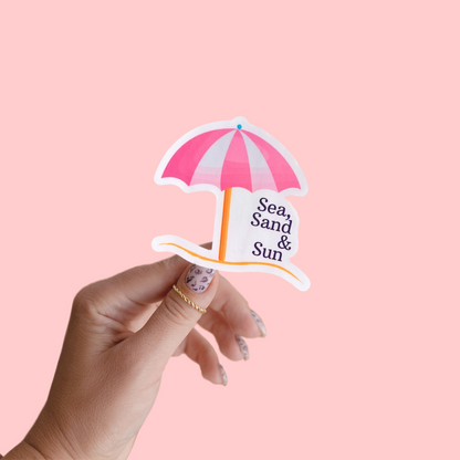 Sea, Sand & Sun Sticker