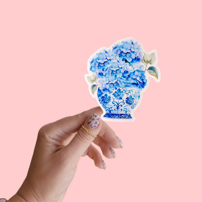 Blue Hydrangea Sticker