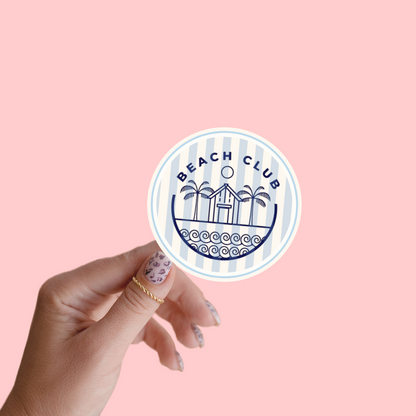 Beach Club Sticker